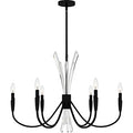 Sześciopunktowy żyrandol Cecily czarny