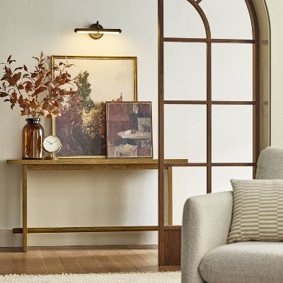 Czarna lampa obrazowa na ścianę