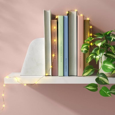 10,5' 30 LED na złotym drucie migające